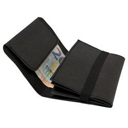 kompaktes Portemonnaie in Schwarz