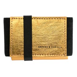 slim wallet damen und herren in Gold/Schwarz