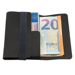 Slim wallet Schwarz/Grau