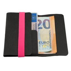 A&K TINY wallet Schwarz/Pink