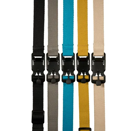Baumwollgurte in verschieden Farben mit hochfestem magnetischem Verschluss.