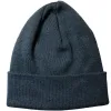Merino wool beanie, smooth, denim blue