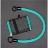 A&K Schlüsselband in Ocean Mint mit zwei Metallkarabinern zur Befestigung am Portemonnaie