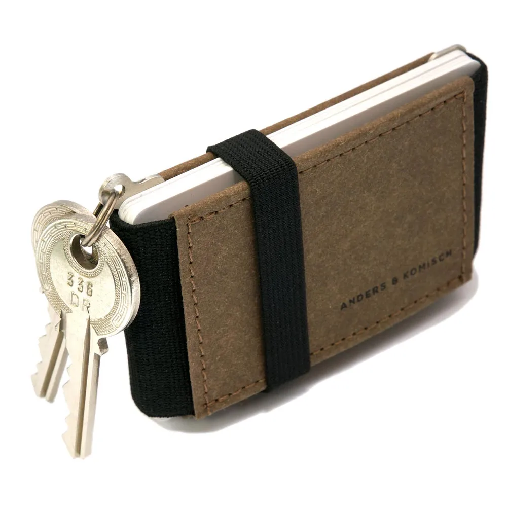 ASOS DESIGN – Set aus Schlüsselanhänger und Geldbörse aus Leder mit J-Initiale