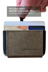 Karten Portemonnaie mit Münzfach - Das A&K MINI PRO