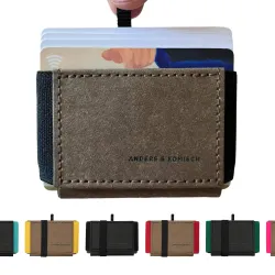 Card wallet with coin pocket - The A&K MINI PRO