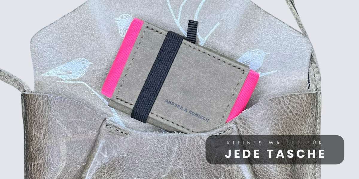 Kleines Damen-Portemonnaie für kleine Taschen und Bauchtaschen – ideal für Reisen und Stadtbummel.