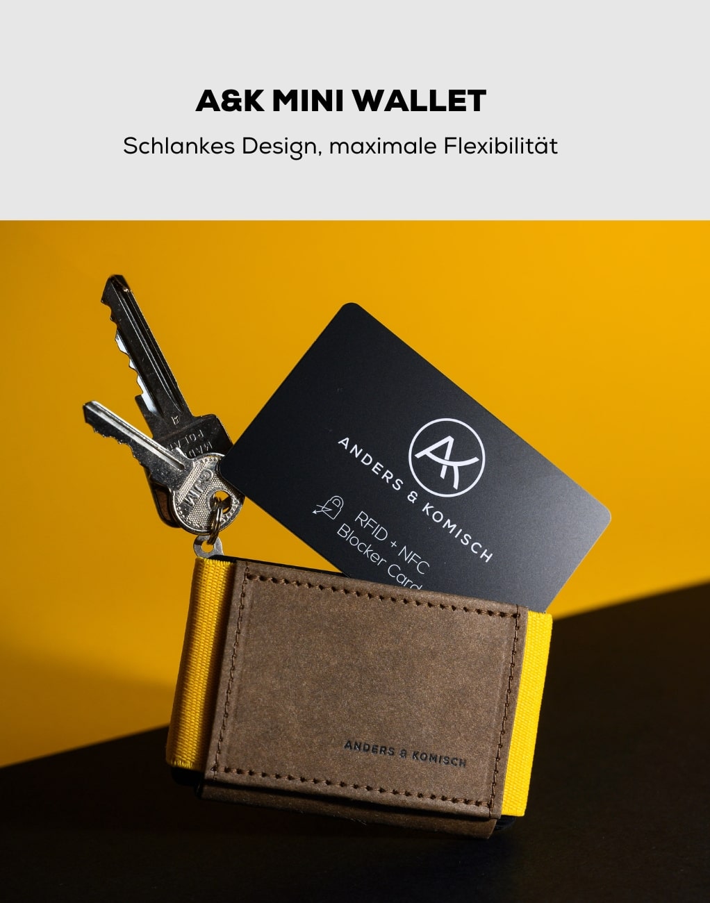 Mini Wallet  für Karten, Scheine und Münzen, mit RFID Schutz –