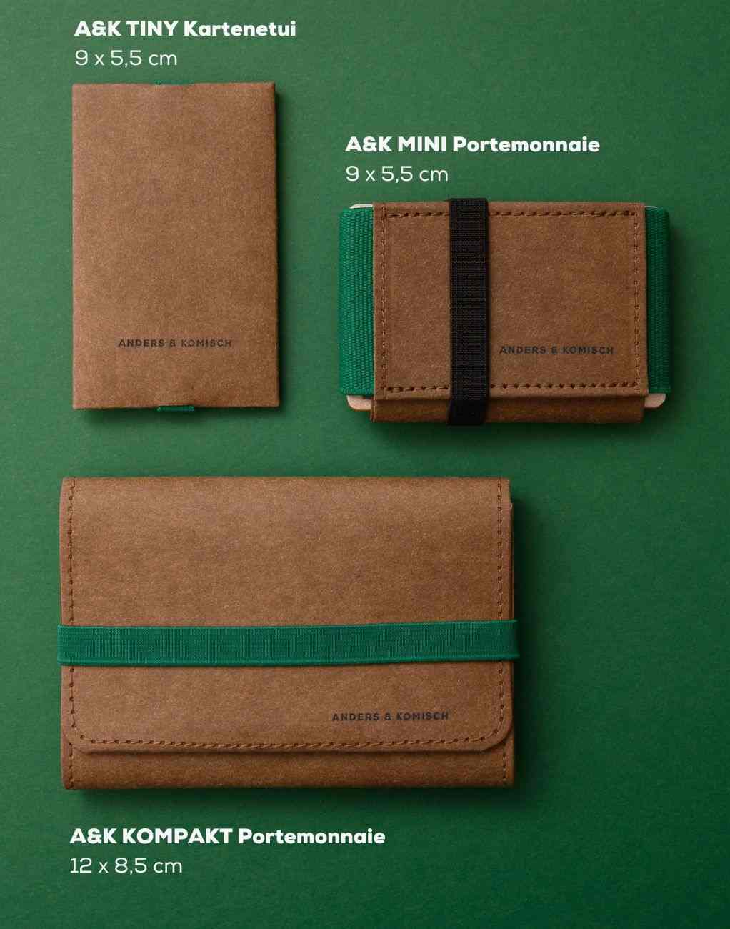 Mini Portemonnaie mit Münzfach - Kartenetui Nachhaltig